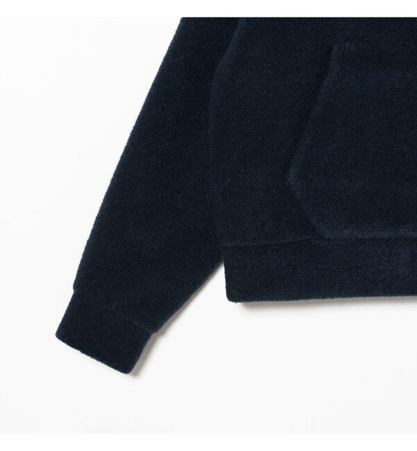 BEAMS「ワイドショートフィット スライバー フルジップ フーディ」|ブルゾン・スタジャン|