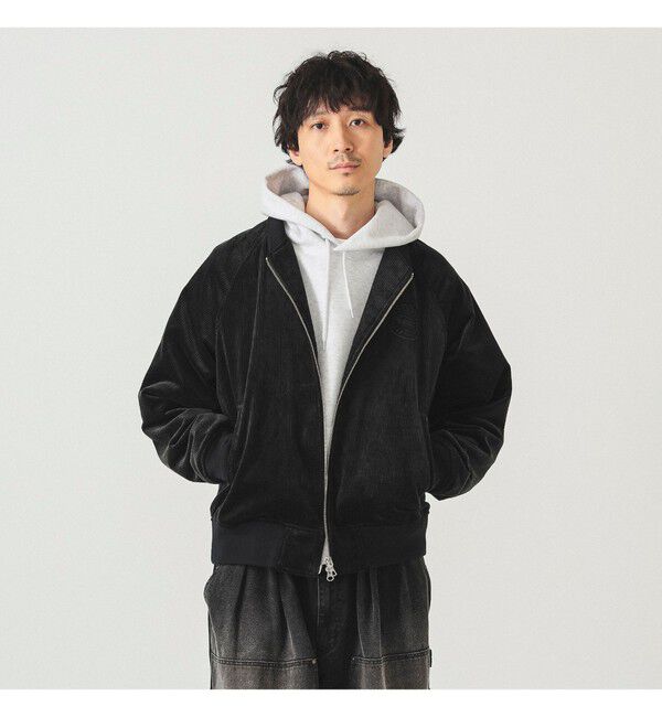 BEAMS「【別注】LACOSTE / コーデュロイ ブルゾン」|ブルゾン・スタジャン|