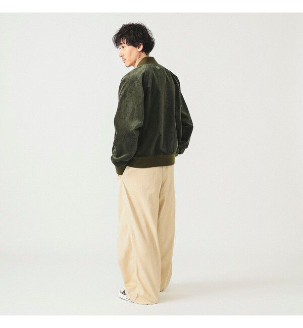 BEAMS「【別注】LACOSTE / コーデュロイ ブルゾン」|ブルゾン・スタジャン|