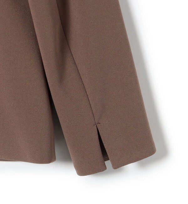 SHIPS Colors 「SHIPS Colors:ストレッチ ジョーゼット Vカラー ジャケット2(セットアップ対応可能)◇」|ノーカラージャケット|