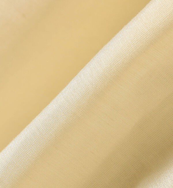 SHIPS any「SHIPS any:〈手洗い可能〉ヴィンテージサテン フリル ギャザー シャツ ブラウス」|シャツ・ブラウス|