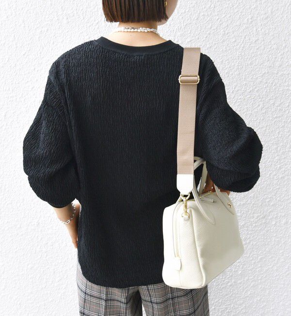 SHIPS for women「【WEB限定】〈手洗い可能〉ランダムブルーゼ ロングスリーブ プルオーバー」|プルオーバー|