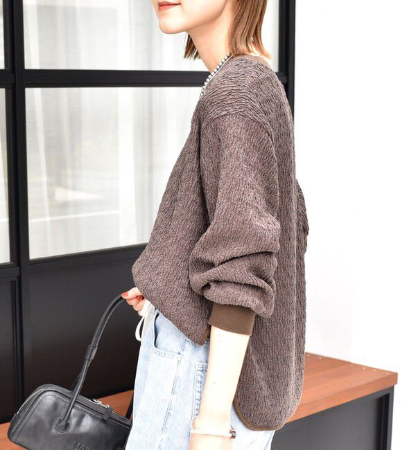 SHIPS for women「【WEB限定】〈手洗い可能〉ランダムブルーゼ ロングスリーブ プルオーバー」|プルオーバー|