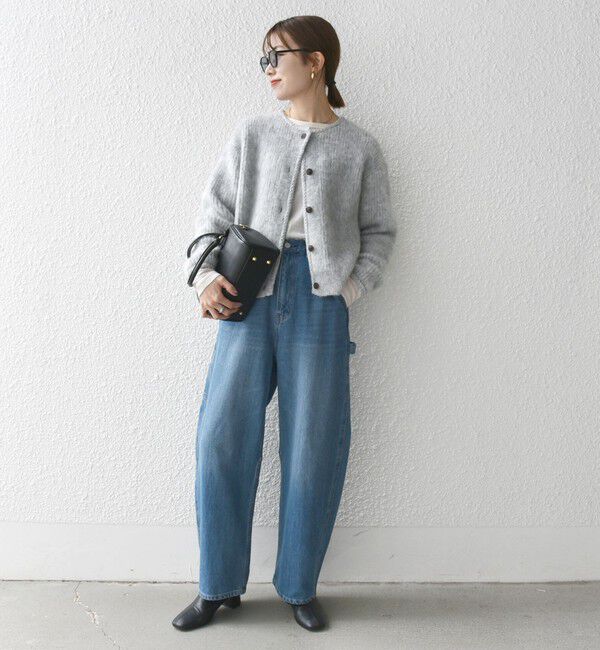 SHIPS any「SHIPS any:〈手洗い可能〉シャギー クルーネック ニット カーディガン」|カーディガン|