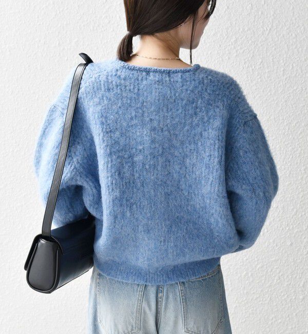 SHIPS any「SHIPS any:〈手洗い可能〉シャギー クルーネック ニット カーディガン」|カーディガン|