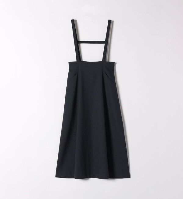 SHIPS any「SHIPS any:〈洗濯機可能〉オックス フレア サスペンダースカート［NAVY BLUE］」|スカート|