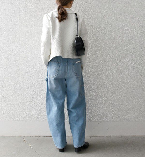 SHIPS any「SHIPS any:〈手洗い可能〉フラワー ジャカード ショート テーラード ジャケット」|テーラードジャケット|