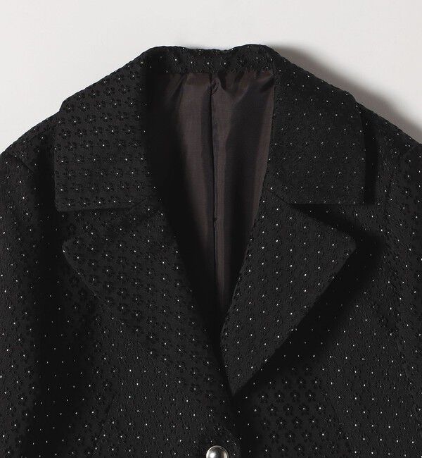 SHIPS any「SHIPS any:〈手洗い可能〉フラワー ジャカード ショート テーラード ジャケット」|テーラードジャケット|