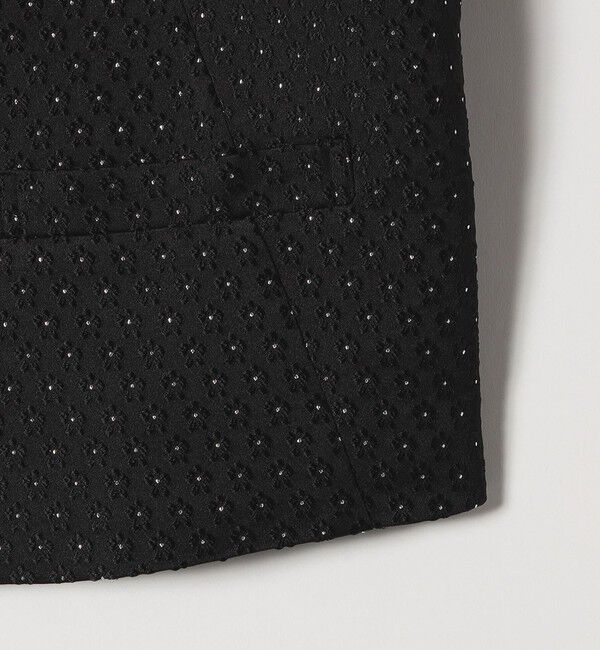 SHIPS any「SHIPS any:〈手洗い可能〉フラワー ジャカード ショート テーラード ジャケット」|テーラードジャケット|