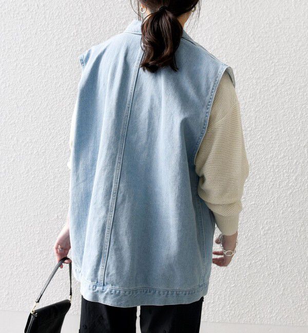 SHIPS any「SHIPS any:〈洗濯機可能〉デニム ベスト［SHIPS any DENIM］」|ベスト・ジレ|