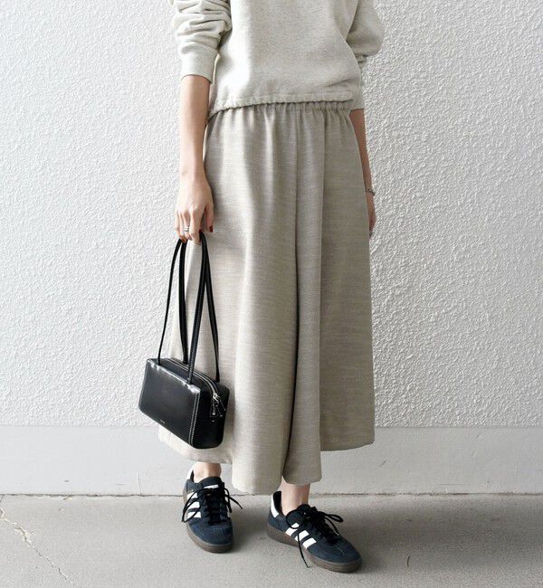 SHIPS any「SHIPS any:〈洗濯機可能〉ドライタッチ ギャザー キュロット パンツ」|その他|