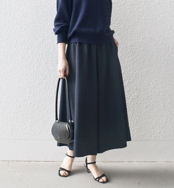 SHIPS any「SHIPS any:〈洗濯機可能〉ドライタッチ ギャザー キュロット パンツ」|その他|