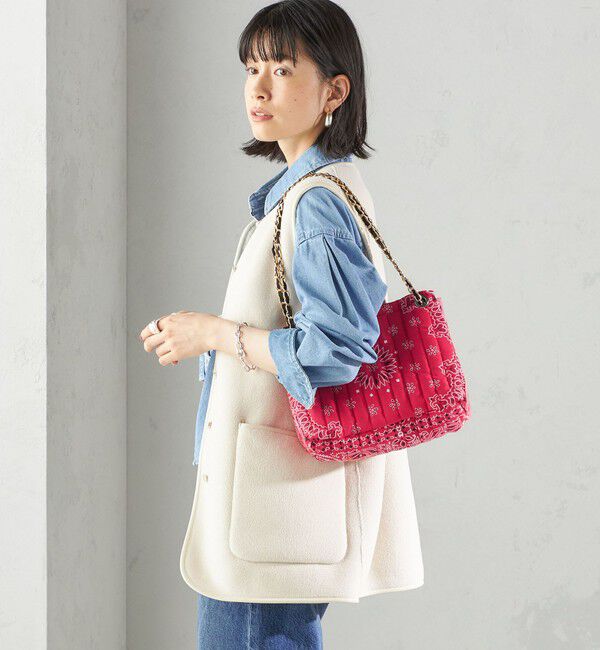 SHIPS for women「MALUS: バンダナ キルティング ショルダー バッグ」|ショルダー・メッセンジャー|