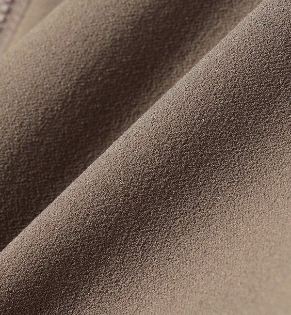 quaranciel「quaranciel:〈手洗い可能〉カット ジョーゼット ドロスト ジップ ベスト」|ベスト・ジレ|