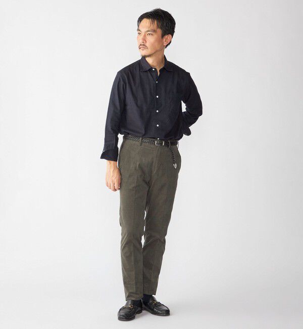 SHIPS「SHIPS:  ワイドカラー ネル シャツ」|シャツ・ブラウス|