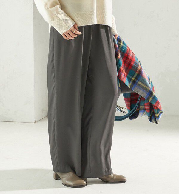 SHIPS for women「〈手洗い可能〉サテン ドロスト パンツ」|その他|