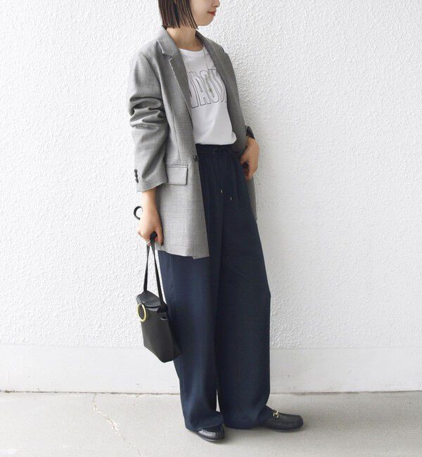 SHIPS for women「〈手洗い可能〉サテン ドロスト パンツ」|その他|