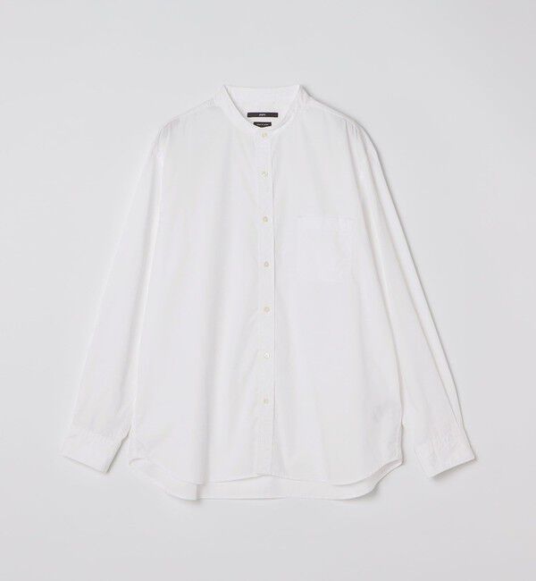 SHIPS「SHIPS: バンドカラー ブロード シャツ ロングスリーブ」|シャツ・ブラウス|