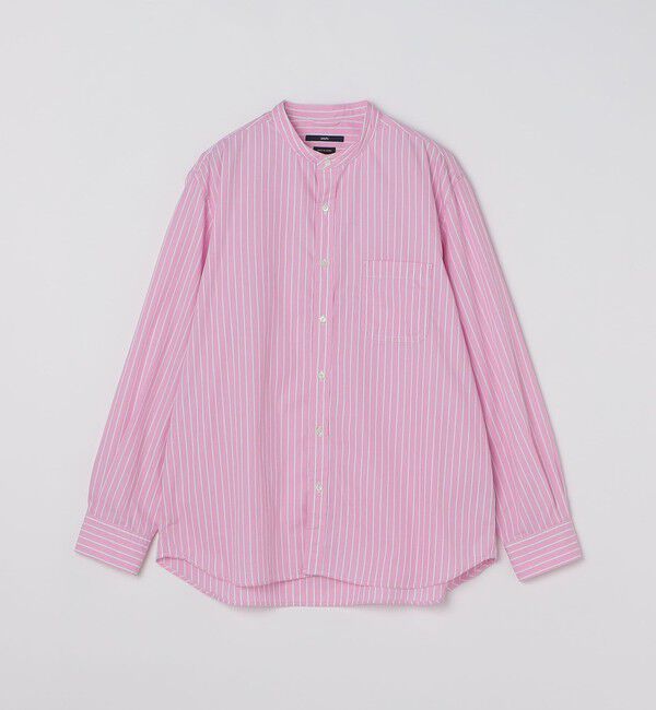 SHIPS「SHIPS: バンドカラー ブロード シャツ ロングスリーブ」|シャツ・ブラウス|