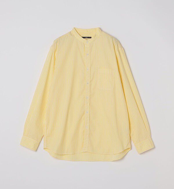 SHIPS「SHIPS: バンドカラー ブロード シャツ ロングスリーブ」|シャツ・ブラウス|