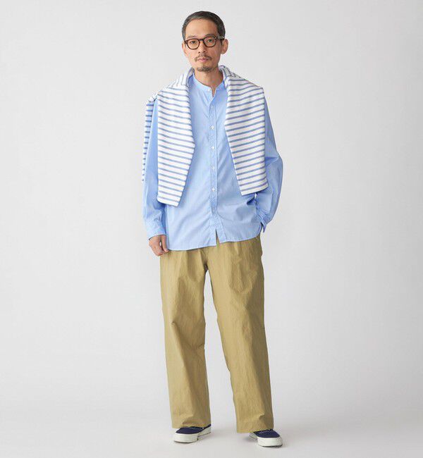 SHIPS「SHIPS: バンドカラー ブロード シャツ ロングスリーブ」|シャツ・ブラウス|