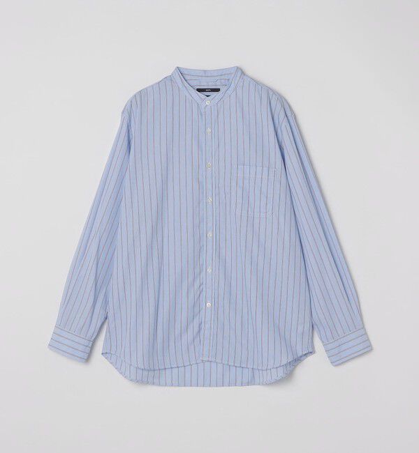 SHIPS「SHIPS: バンドカラー ブロード シャツ ロングスリーブ」|シャツ・ブラウス|