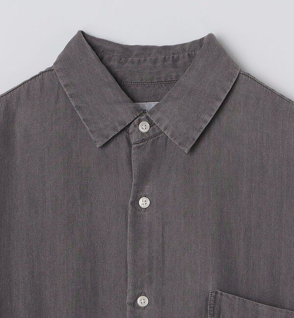 SHIPS「City Ambient Products: レギュラー ドレープ デニム ロング スリーブ シャツ」|シャツ・ブラウス|