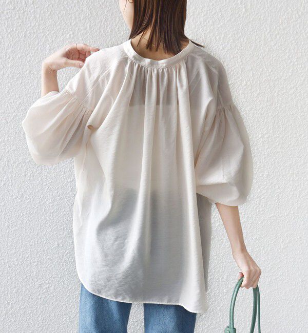 SHIPS for women「〈手洗い可能〉シアー タンブラー ポケット デザイン シャツ」|シャツ・ブラウス|