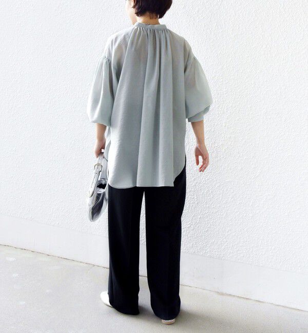 SHIPS for women「〈手洗い可能〉シアー タンブラー ポケット デザイン シャツ」|シャツ・ブラウス|