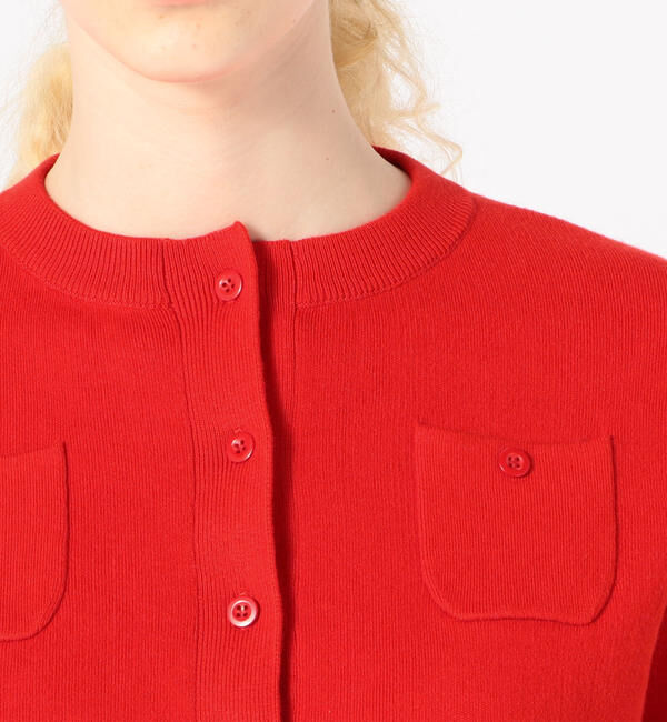 CABaN「コットンカシミヤ クルーネックカーディガン」|カーディガン|