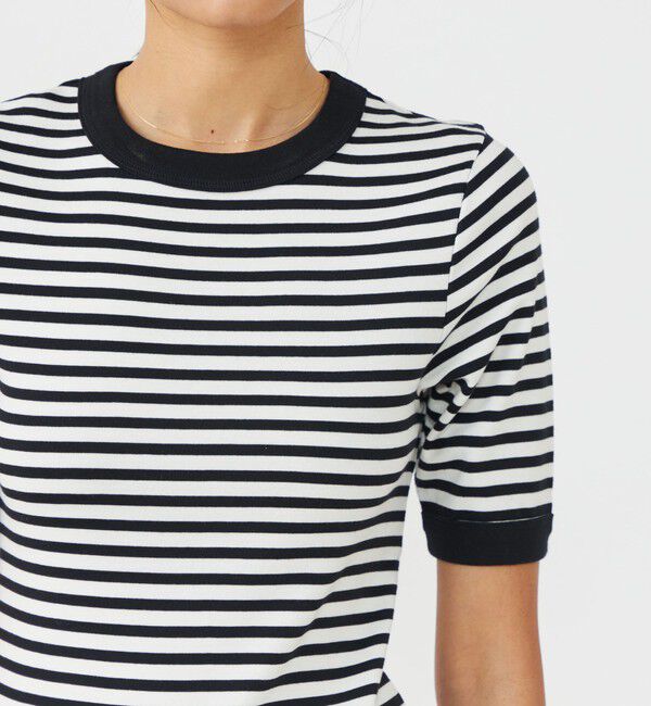 MACPHEE「シルキージャージー ハーフスリーブプルオーバー」|Tシャツ・カットソー|