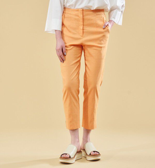 DES PRES「リネンナイロンストレッチ クロップドパンツ」|その他|
