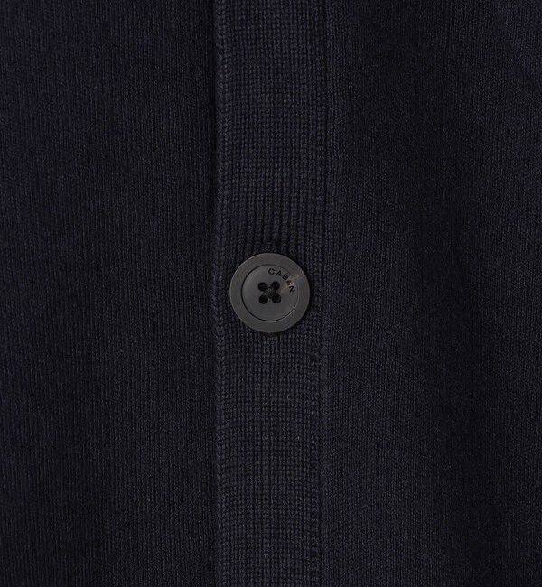 CABaN「CABaN コットンカシミヤ ポケットクルーネックカーディガン」|ニット・セーター|