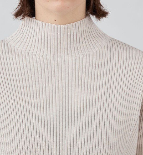 Ballsey「ウールポリエステルストレッチリブ ハイネックプルオーバー」|ニット・セーター|