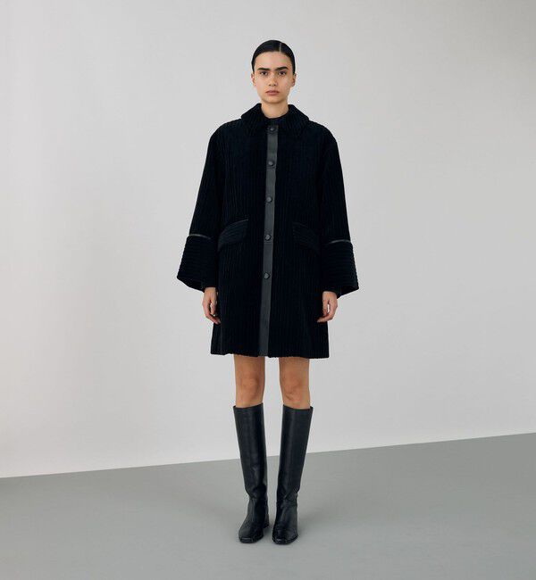 DES PRES「ワイドリッジパイル ステンカラーコート」|ステンカラーコート|