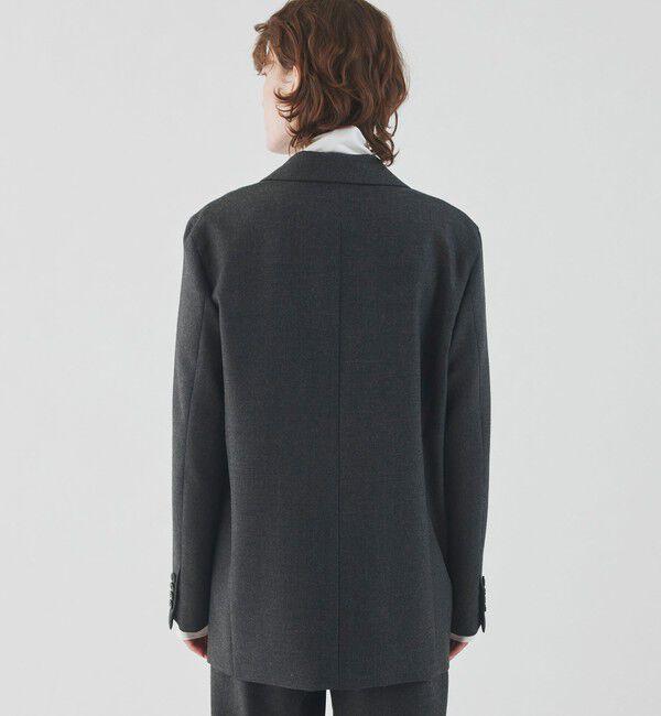GALERIE VIE「ウーステッドフラノ ボックスシルエットジャケット」|テーラードジャケット|