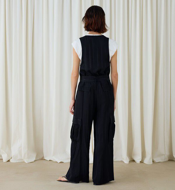 DES PRES「マルチストライプジャカード サロペット」|オールインワン|