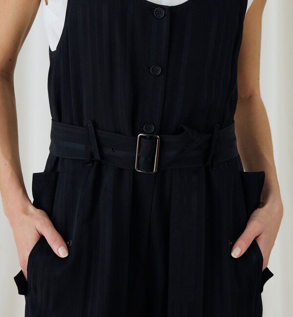 DES PRES「マルチストライプジャカード サロペット」|オールインワン|