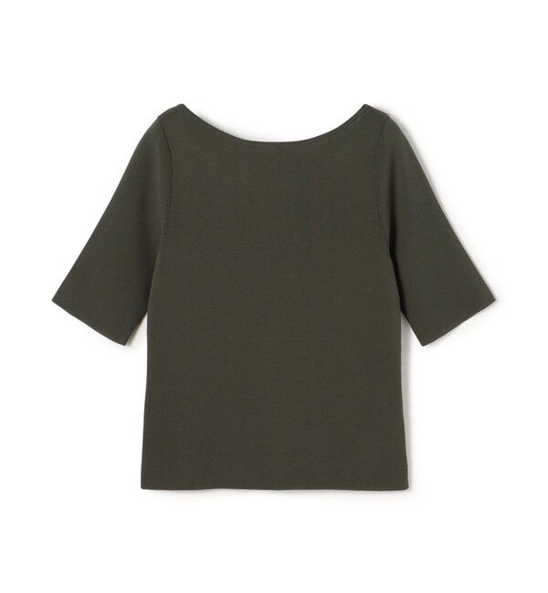 DES PRES「ハイツイストドライコットン ハーフスリーブプルオーバー」|ニット・セーター|57 カーキ