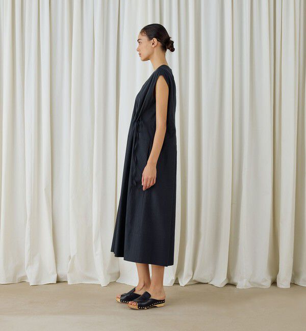 DES PRES「コットンシルクタイプライター コクーンワンピース」|ワンピース|