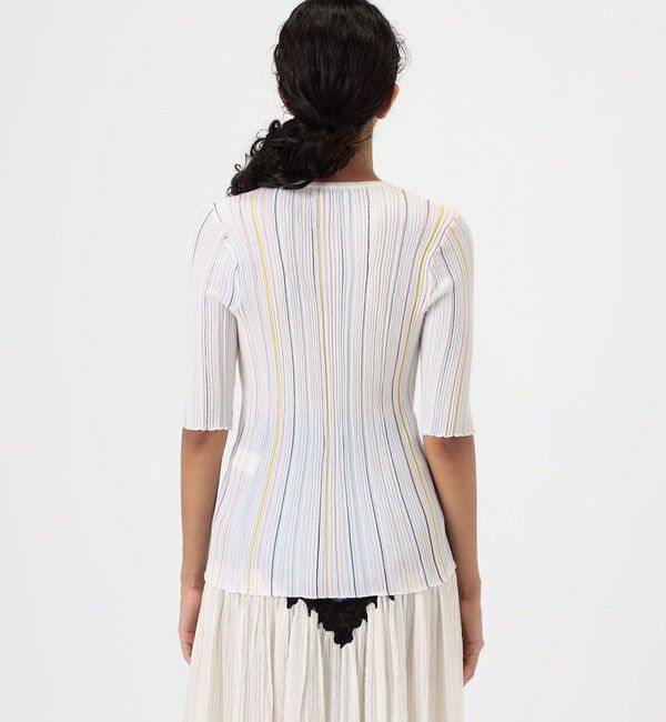 TOMORROWLAND BUYING WEAR「GABRIELA HEARST FITZ SS CREW STRIPES」|ニット・セーター|