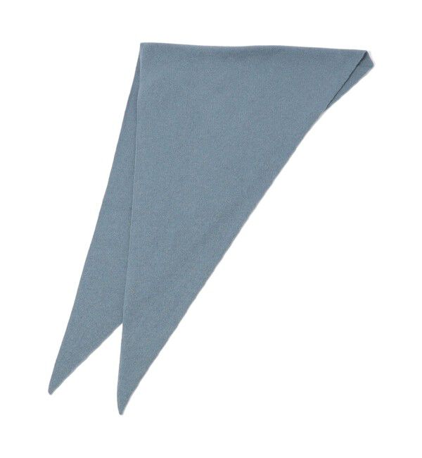 TOMORROWLAND GOODS「ASAUCE MELER カシミヤ シームレストライアングルストール」|ストール|63 ライトブルー