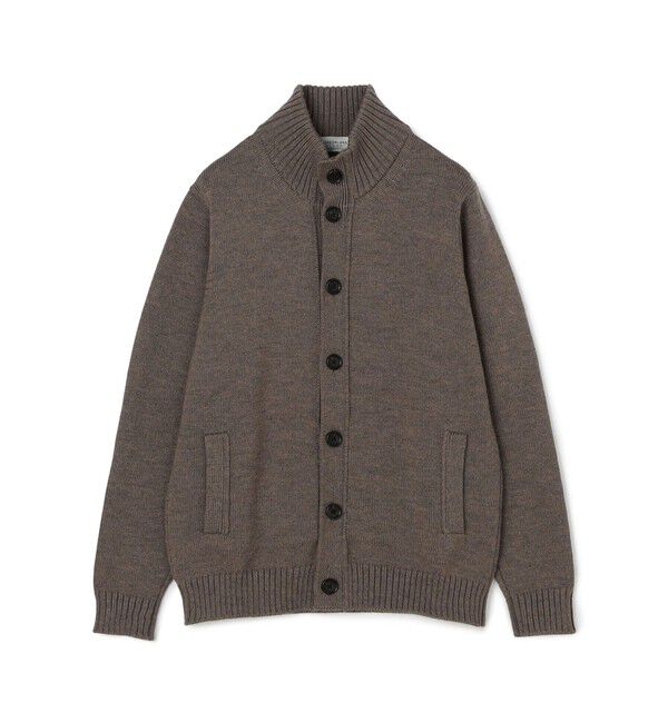 TOMORROWLAND MENS「TOMORROWLAND tricot ウール スタンドカラーニットカーディガン」|カーディガン|45 グレージュ