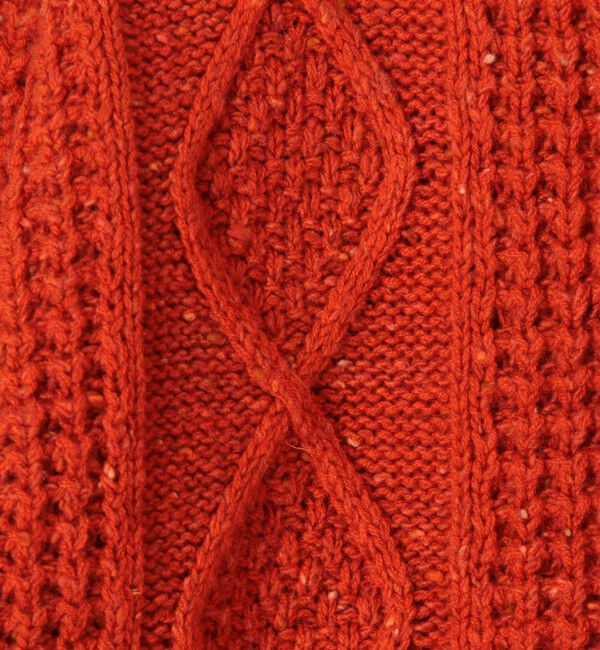 CABaN「ウールネップ ケーブルカーディガン」|ニット・セーター|