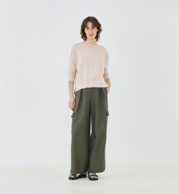 GALERIE VIE「プレーンコットン クルーネックプルオーバー」|ニット・セーター|