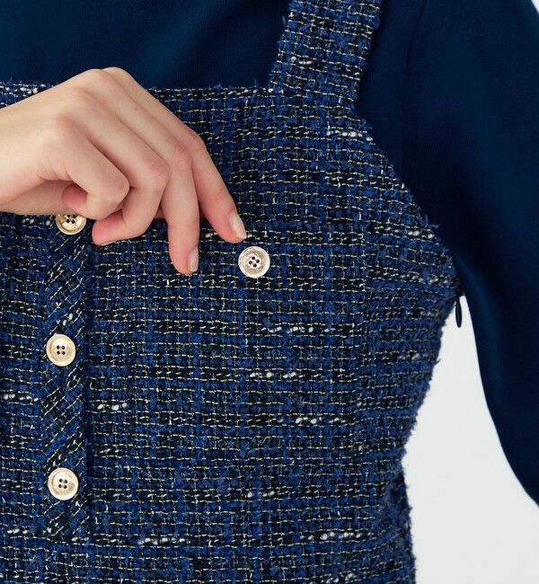 Ballsey「エアリーファンシーツイード ジャンパースカート」|ジャンパースカート|