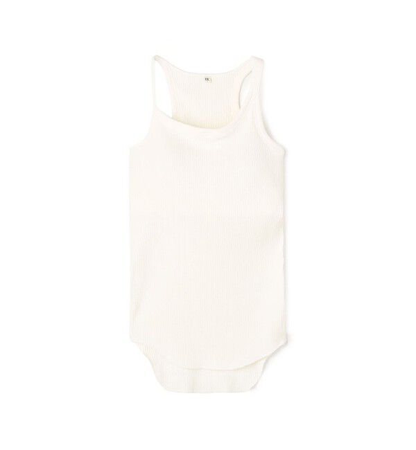 TOMORROWLAND GOODS「HAKUJI  コットン アシンメトリータンクトップ」|タンクトップ|11 ホワイト