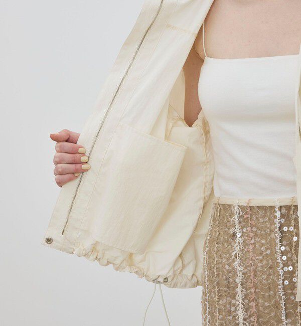 DES PRES「ポリエステルナイロンコットン フーディテックブルゾン」|ブルゾン・スタジャン|