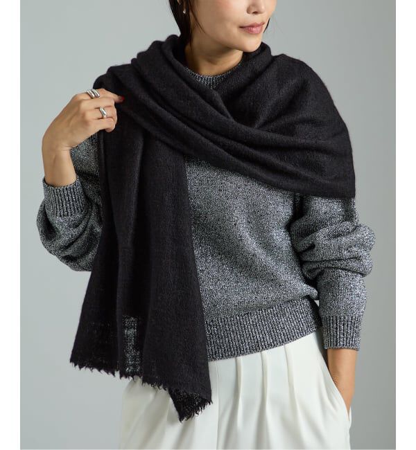 VERMEIL par iena「DELRUBY デルルビー Earth Cloud Handspun 60*190cm」|ストール|