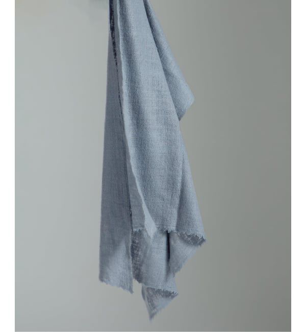VERMEIL par iena「DELRUBY デルルビー Earth Cloud Handspun 60*190cm」|ストール|グレーB